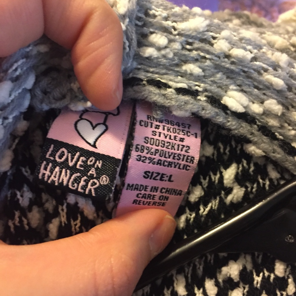 Super Soft, Fuzzy, Multi Colored Poncho Sweater! - image 4